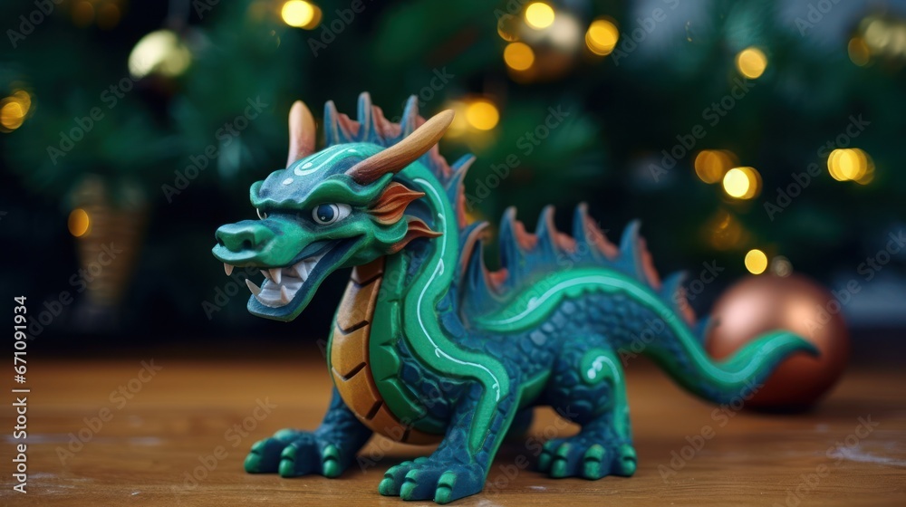 Green dragon. Chinese new year of dragon 2024 Green dragon. Chinese new year of dragon 2024