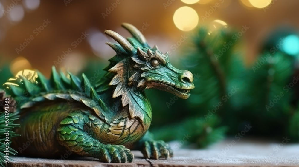 Green dragon. Chinese new year of dragon 2024 Green dragon. Chinese new year of dragon 2024
