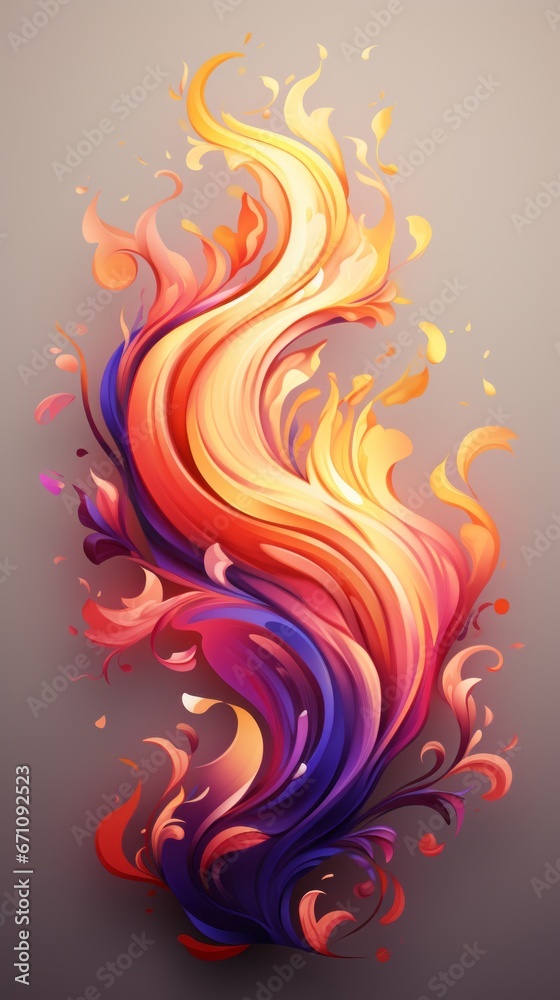 tongues of colorful flame tongues of colorful flame