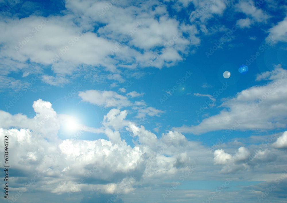 Cloudy sky background