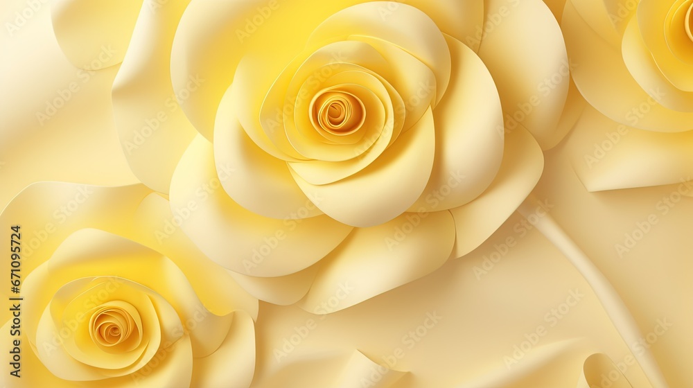 a close up of a bunch of yellow roses on a white background. generative ai a close up of a bunch of yellow roses on a white background. generative ai