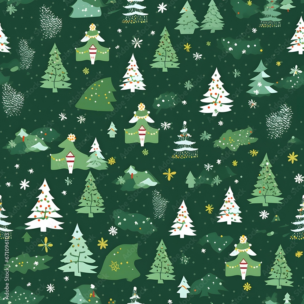 Christmas Seamless tile pattern gift wrap background design Stock