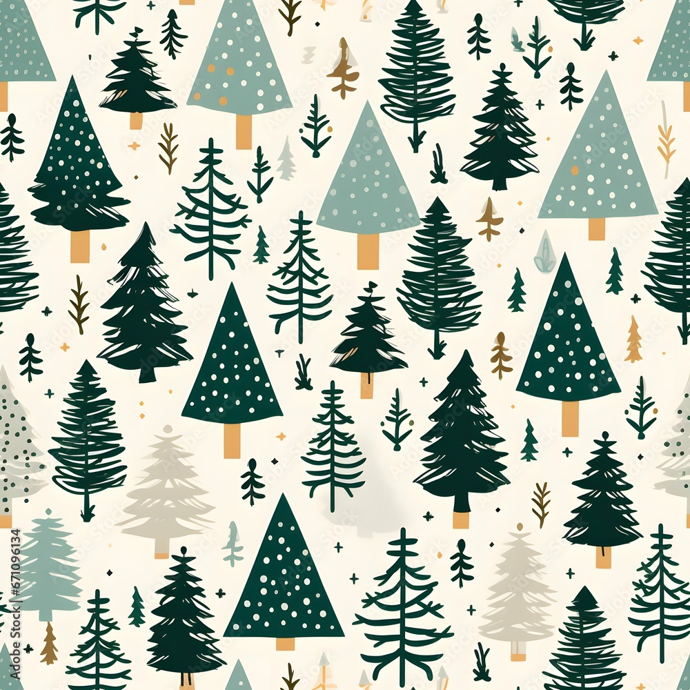 Christmas Seamless tile pattern gift wrap background design Christmas Seamless tile pattern gift wrap background design