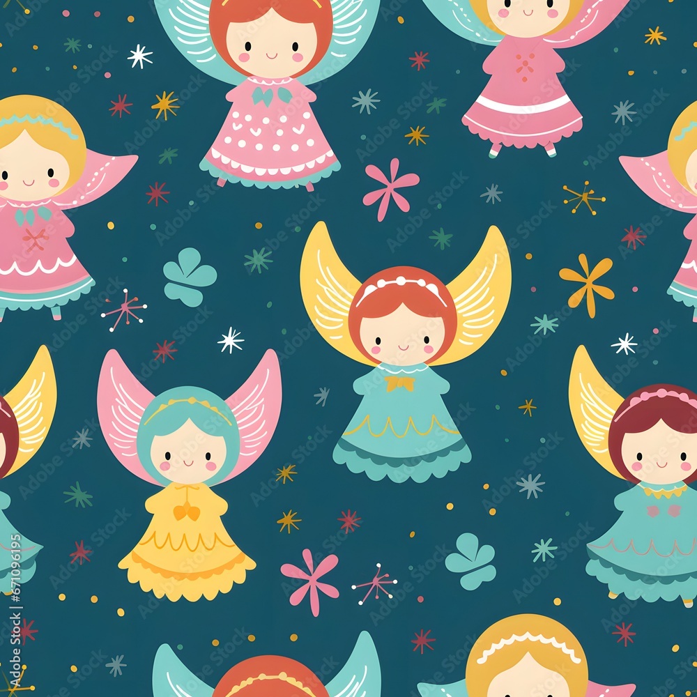Christmas Seamless tile pattern gift wrap background design Christmas Seamless tile pattern gift wrap background design