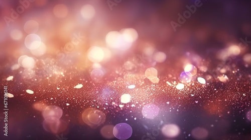 Christmas Golden light shine particles bokeh on navy blue background, Holiday concept. Abstract background with Dark blue and gold particle