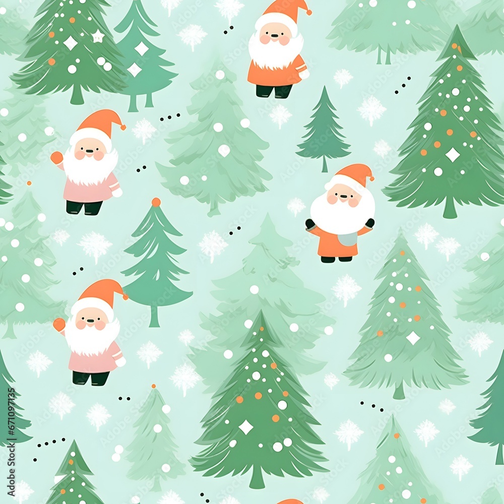Christmas Seamless tile pattern gift wrap background design Christmas Seamless tile pattern gift wrap background design