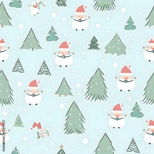Christmas Seamless tile pattern gift wrap background design © Filip