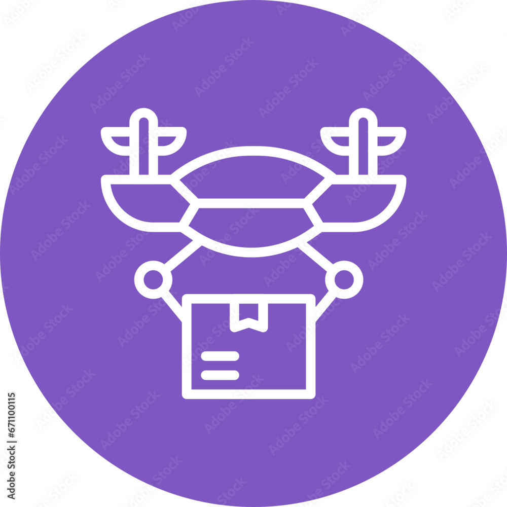 Drone Delivery Icon Drone Delivery Icon