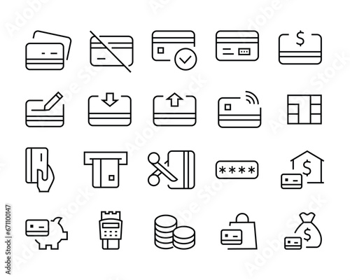 Credit Card , Register, Safe Payment, Cash, Sync, payment, Chip business mobile money atm financeeditable stroke isolated on white, linear vector outline illustration, symbol logo design style