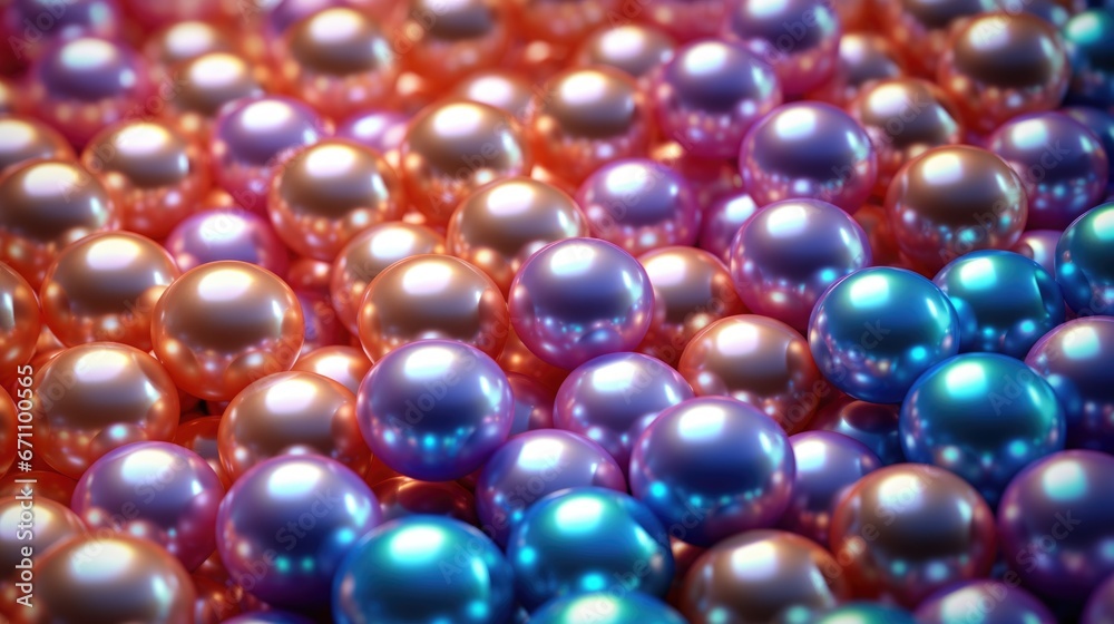 Multicolored shiny mother-of-pearl wall background with pearls Multicolored shiny mother-of-pearl wall background with pearls