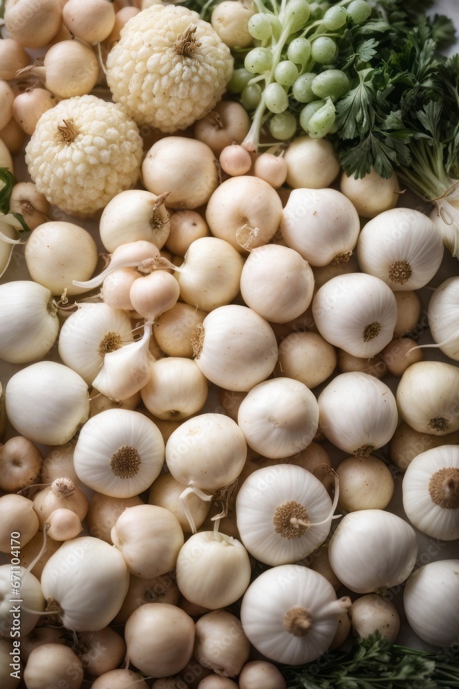 Assortment of fresh fruits and vegetables