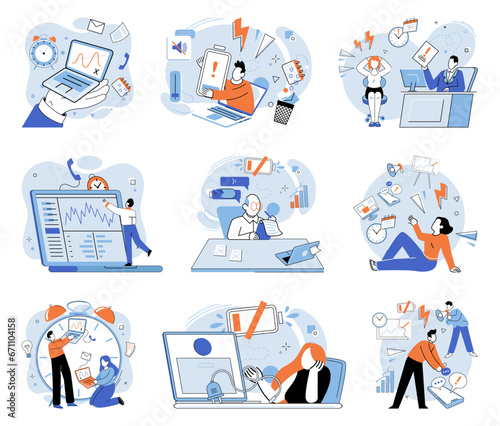 Low energy vector illustration. Emotional fatigue is common consequence prolonged low energy levels Taking care your mental health is important to prevent burnout and maintain energy levels Chronic
