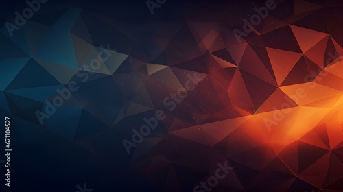 abstract background with triangles in red, blue and orange 
