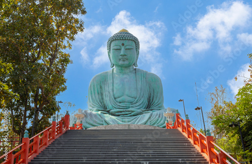 Daibutsu Buddha statue in Wat Phra That Doi Phra Chan temple, Lampang Thailand