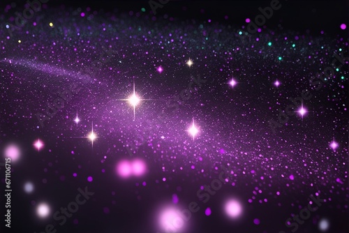 Purple giltter abstract background  horizontal composition