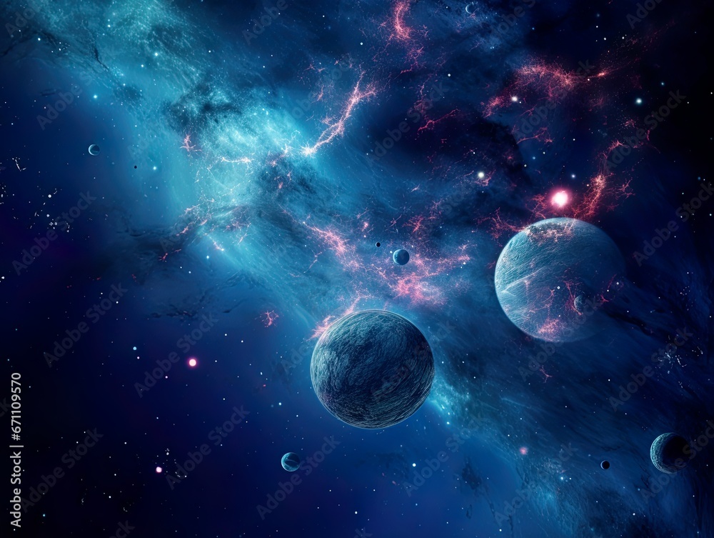 Obraz premium Galaxy and universe light. Galaxies sky in space Planets and stars beauty of space exploration