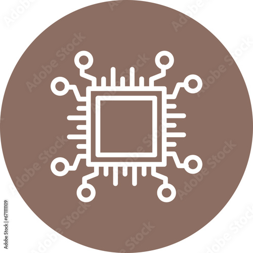 Brain Chip Icon