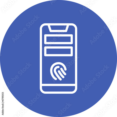Mobile Fingerprint Icon