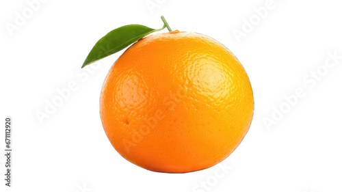 Fresh orange isolated on white background.