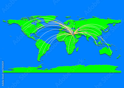Kom Ombo, Egypt map - Concept map for Kom Ombo, Egypt on World map. Suitable for export concepts. File is suitable for digital editing and prints of all sizes.