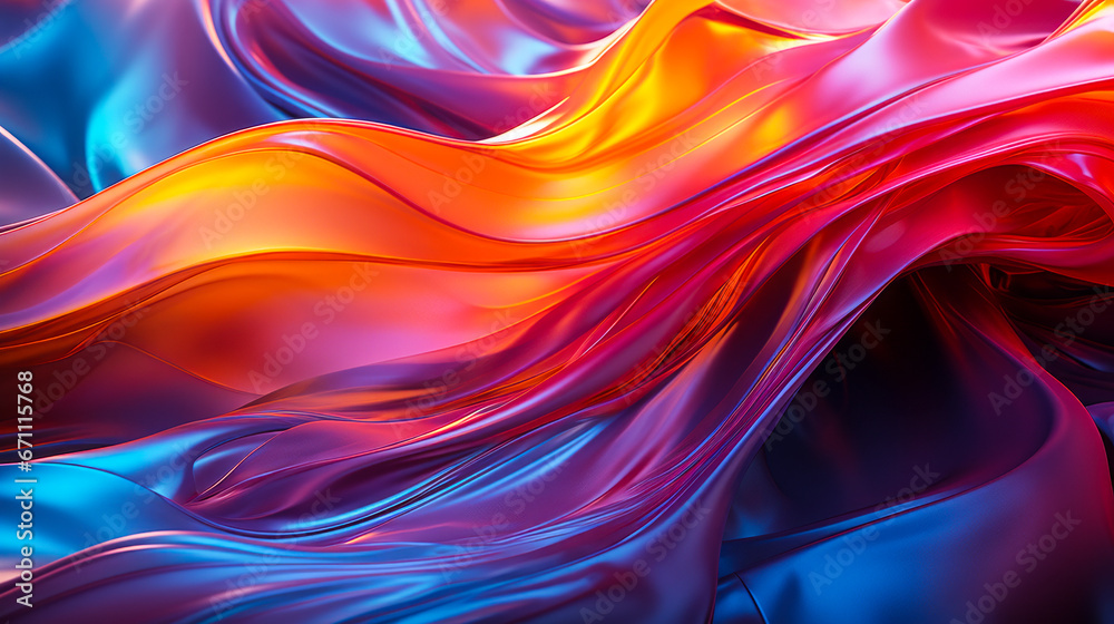 Iridescent Texture in High Detail: A Fluid, Close View