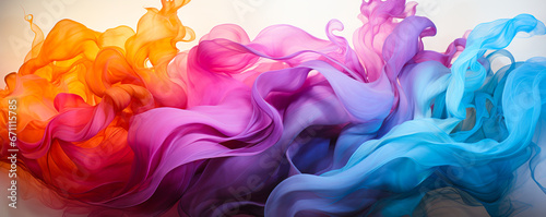 Riot of Hues: Abstract Wallpaper Showcasing Vibrant Colors