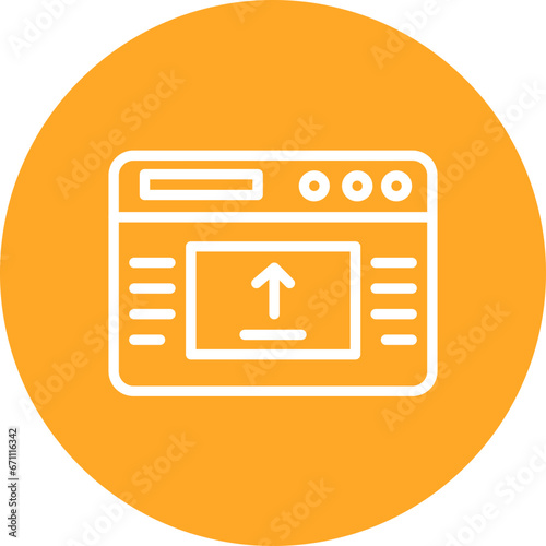 Webpage Upload Icon