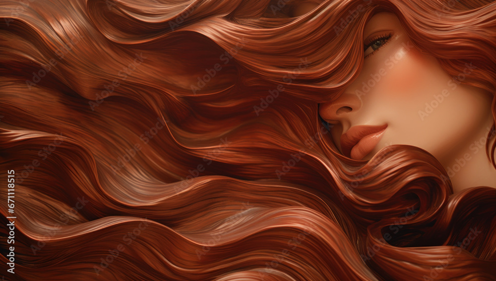 Portrait of a Beautiful Young woman with luxurious long hair looking into the camera. Portrait of a Beautiful Young woman with luxurious long hair looking into the camera.