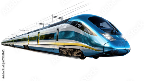 train isolated on transparent background 