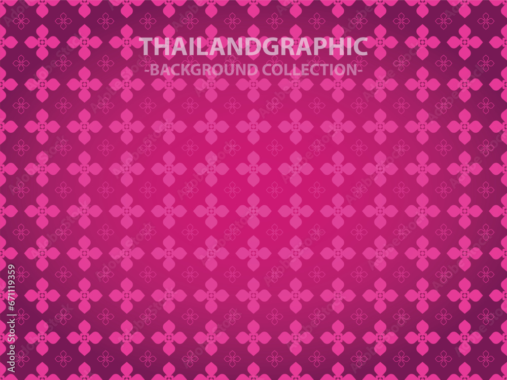 vector thai ethnic decorative elements vector background illustration