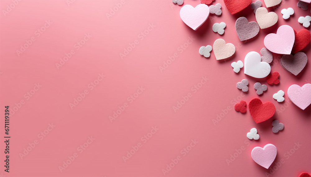 Valentine's day design. Realistic Valentine's decoration. decorative festive object. Holiday banner, web poster, flyer, stylish brochure, greeting card, cover. Romantic background. Valentines 