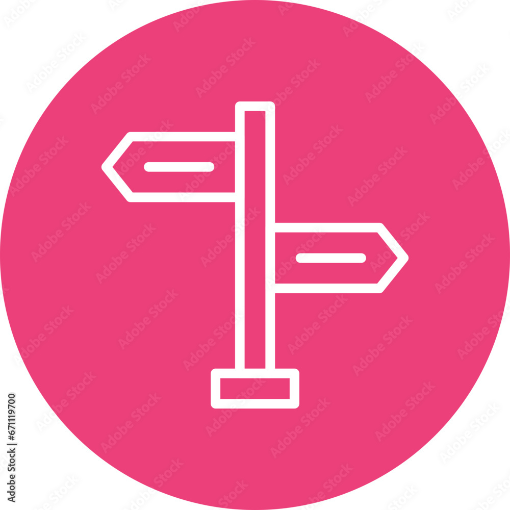 Street Sign Icon Street Sign Icon