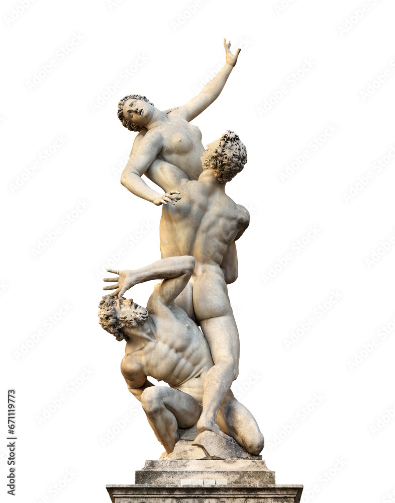 Florence, The Rape of the Sabine Women, PNG