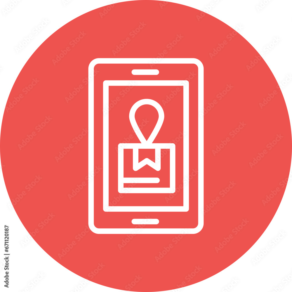 Mobile Shipment Tracking Icon Mobile Shipment Tracking Icon