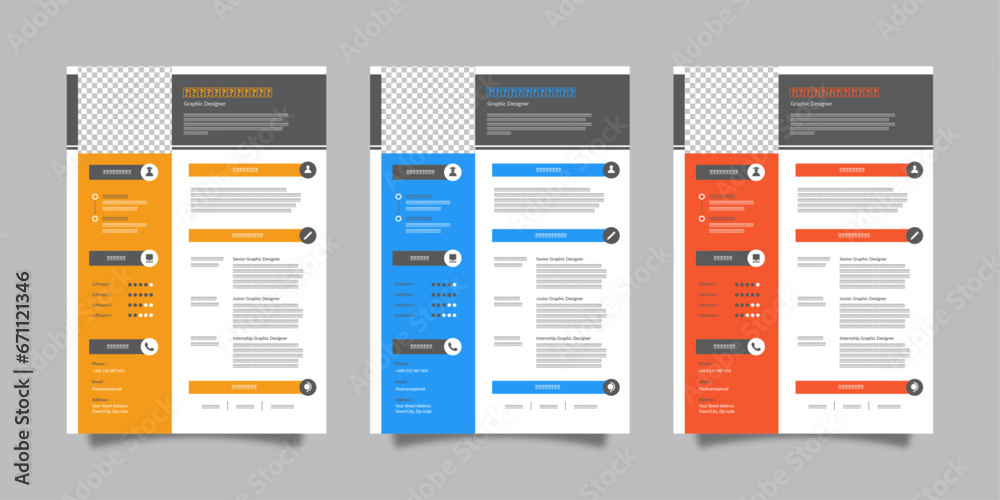 modern resume design template