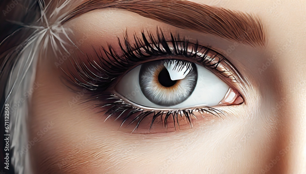 Obraz premium close up of a female eye
