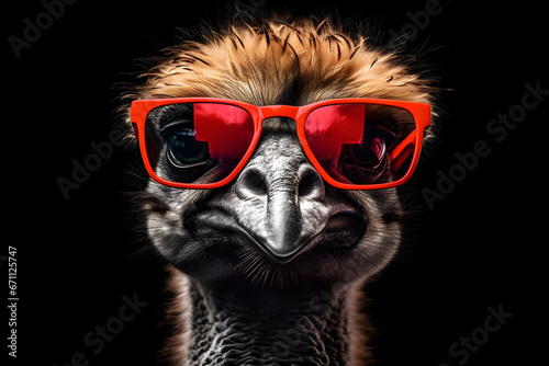 Ostrich in Sunglasses © DesignDepot