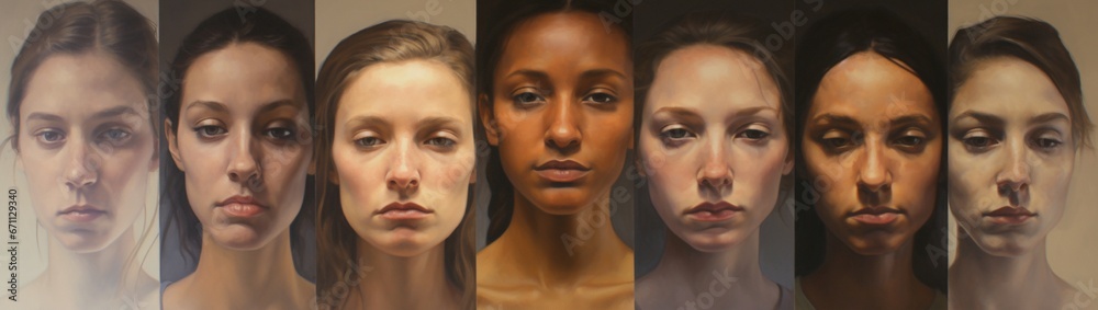 A range of subtle shifts in confidence, each face depicting a higher level. A range of subtle shifts in confidence, each face depicting a higher level.