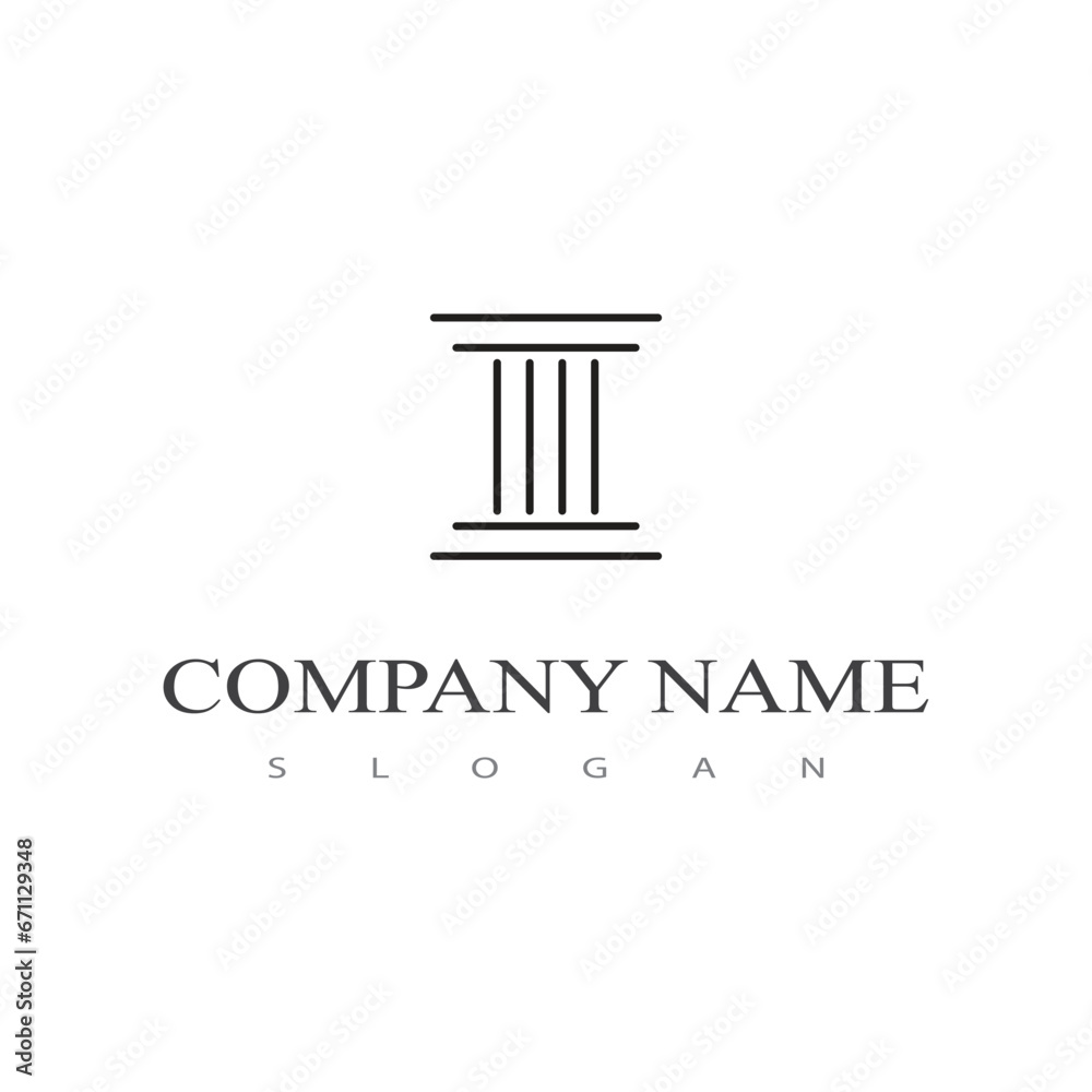 Column logo vector template element symbol design Column logo vector template element symbol design