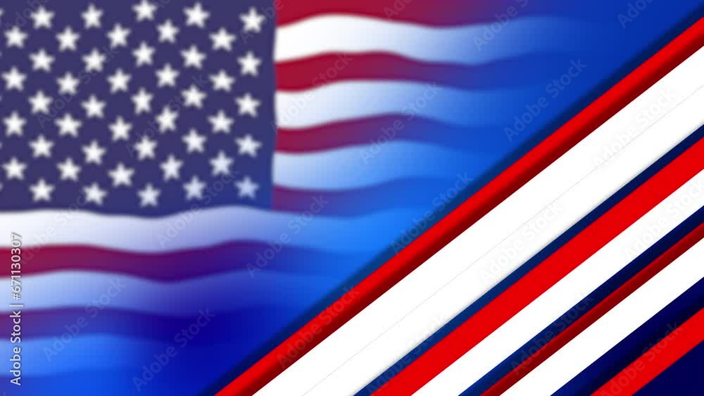 USA colors, stars and glowing stripes abstract grunge blot background. Blured flag Independence Day seamless design. USA colors, stars and glowing stripes abstract grunge blot background. Blured flag Independence Day seamless design.