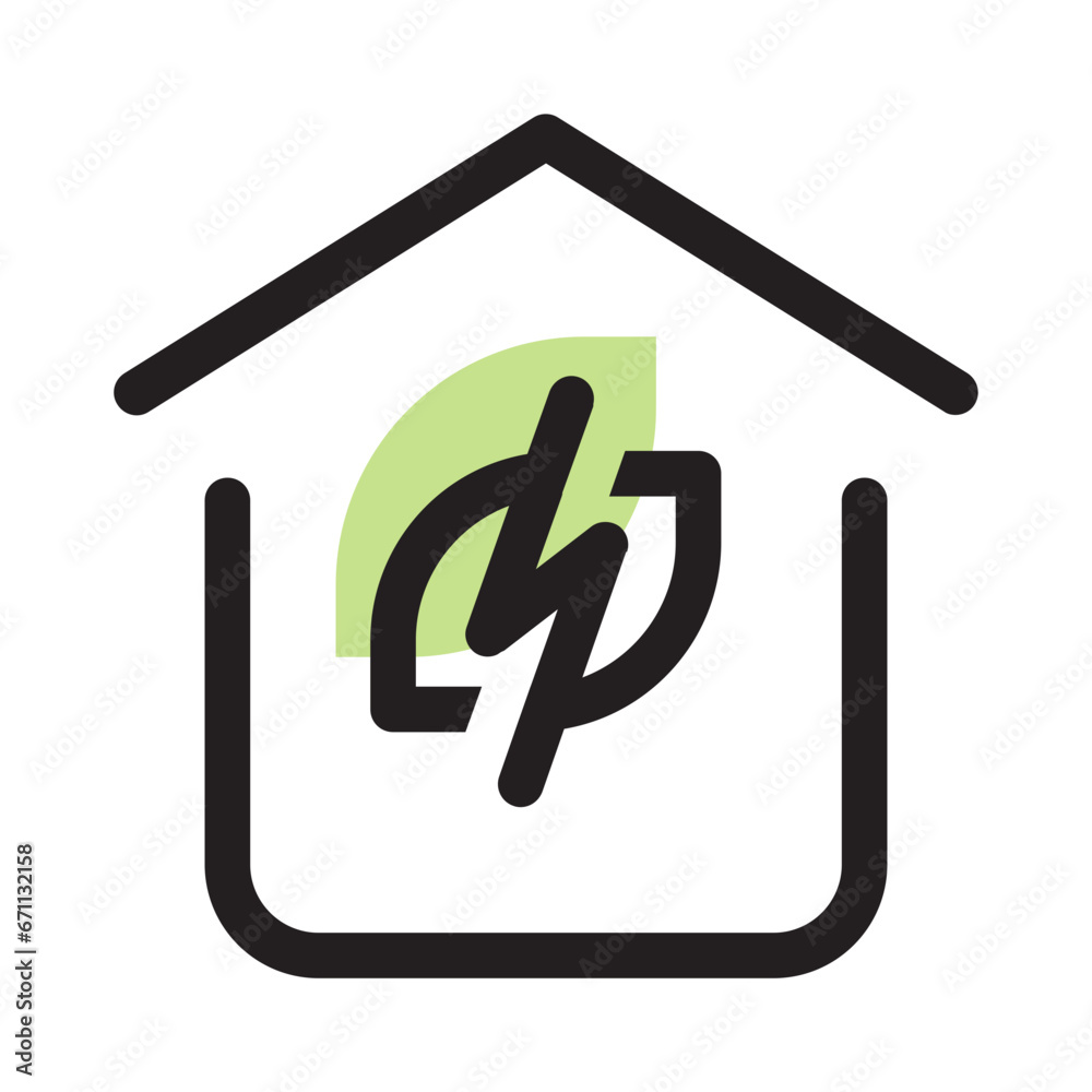 Energy Efficiency icon with line fill style, perfect for web and presentation etc. Energy Efficiency icon with line fill style, perfect for web and presentation etc.