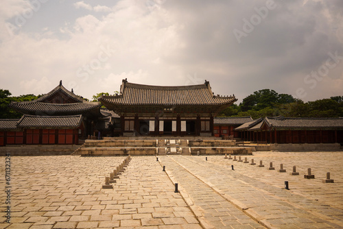 Canvas Print Traditional korean palace building in Seoul