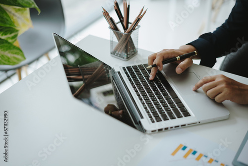 person working on laptop