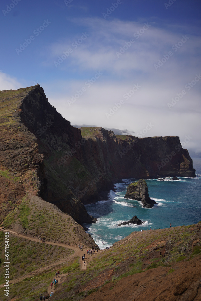 Cliffs in São Lourenço Madeira