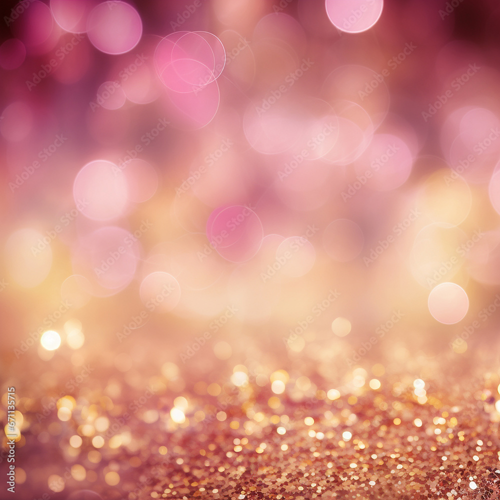 Abstract Glowing Bokeh Background