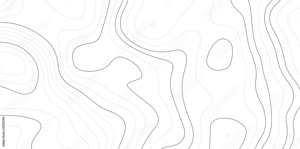 Obraz premium Topographic line contour map background. Abstract wavy topographic map and curved lines background. Abstract geographic wave grid line map.