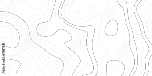 Topographic line contour map background. Abstract wavy topographic map and curved lines background. Abstract geographic wave grid line map.