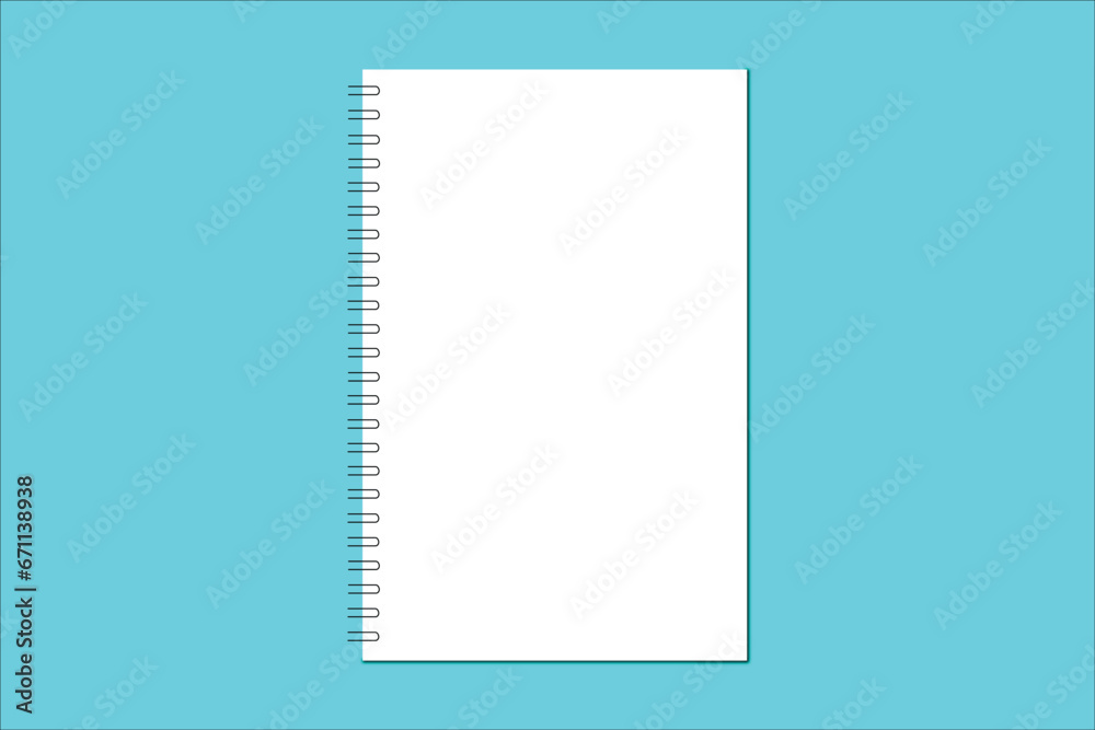 Notepad on the multicolor background . Notepad on the multicolor background .