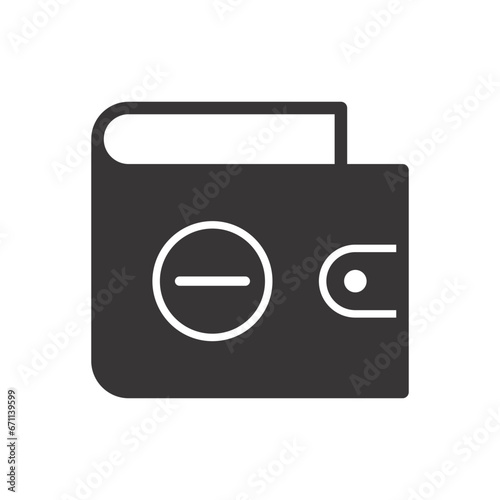 Wallet Remove Icon Sign Symbol