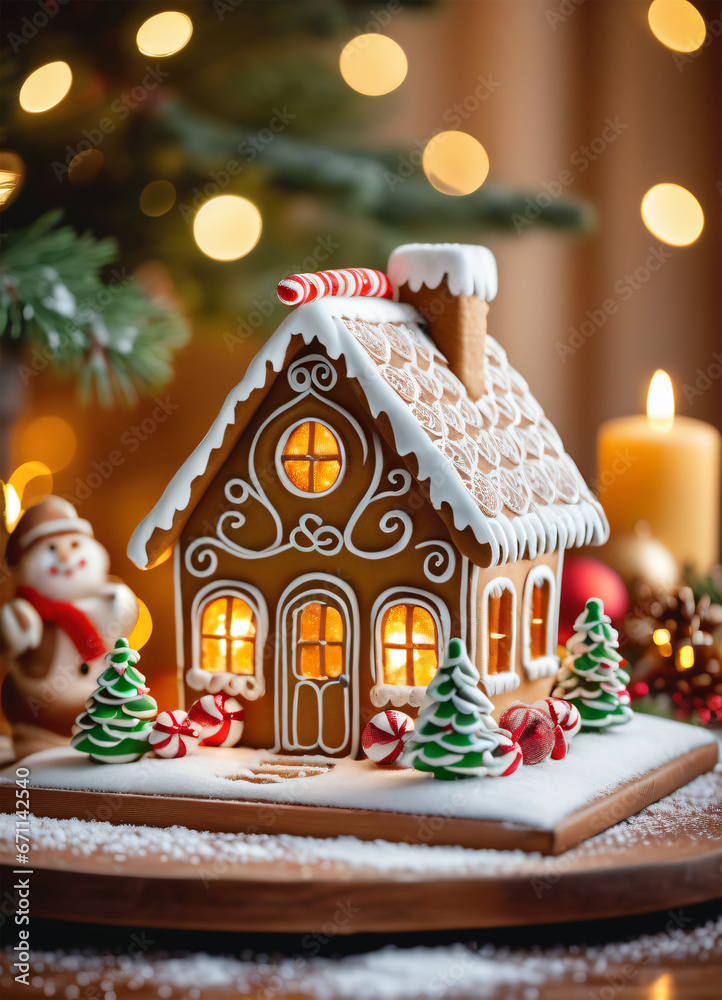 Photo of the Christmas Gibgerbread house cookies Photo of the Christmas Gibgerbread house cookies